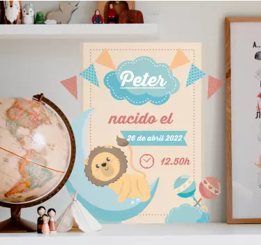 Naklejka ścienna ilustracja i Spersonalizowane informacje na tema - TenStickers