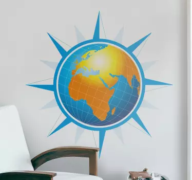 Naklejka słoneczna Ziemia - TenStickers
