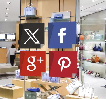 Naklejka social media - TenStickers