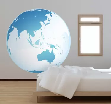Naklejka świat mapa oceania - TenStickers