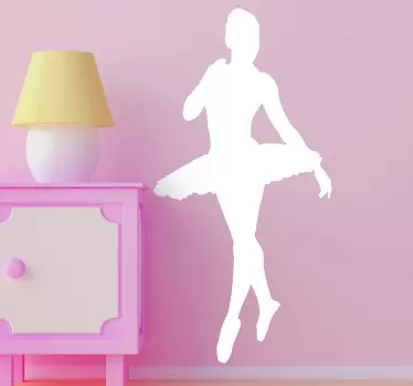 Naklejka sylwetka baletnicy - TenStickers