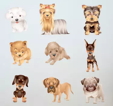 Naklejka szczeniaki - TenStickers