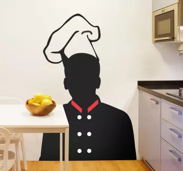 Naklejka na ścianę do kuchni szef kuchni - TenStickers