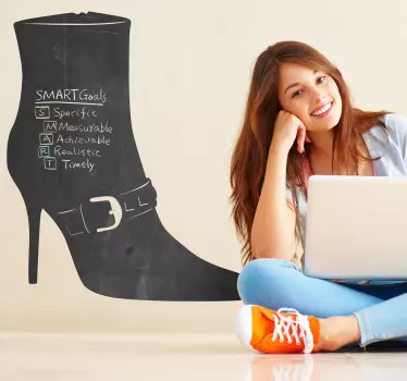 Naklejka tablica buty na obcasie - TenStickers