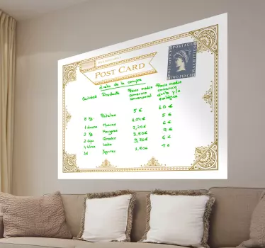 Naklejka tablica królewska pocztówka - TenStickers
