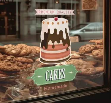 Naklejka tort retro - TenStickers