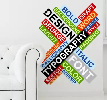 Naklejka typografia - TenStickers