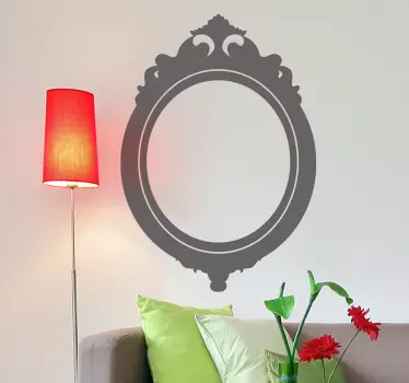 Naklejka vintage lustro - TenStickers