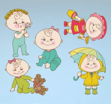 Naklejka wesołe bobasy - TenStickers
