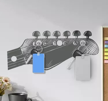 Naklejka wieszak gitara elektryczna - TenStickers