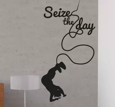 Naklejka winylowa skok na bungee - TenStickers