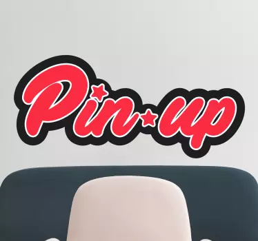 Naklejka winylowa z retro napisem - TenStickers