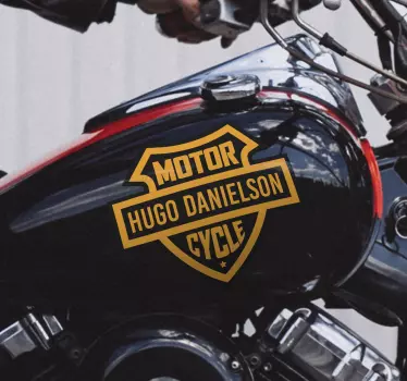 Naklejka na motocykl klasyczna tarcza - TenStickers