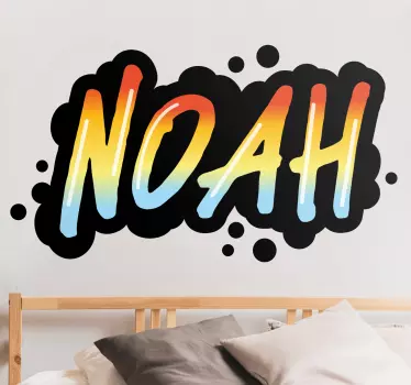 Naklejka własny projekt Kolorowy tekst do malowania graffiti - TenStickers