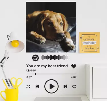 Naklejka własny projekt Spotify tekst i obraz - TenStickers