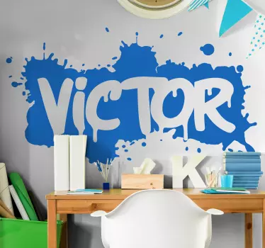 Naklejka własny projekt Wzór graffiti na ścianie - TenStickers