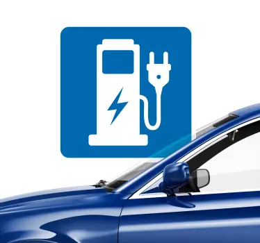Naklejka z elektrycznym punktem ładowania - TenStickers