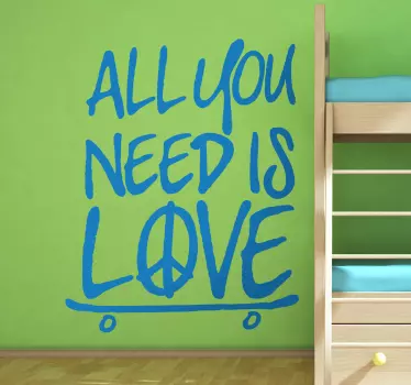 Naklejka z napisem all you need - TenStickers