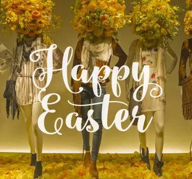 Naklejka z napisem Happy Easter - TenStickers