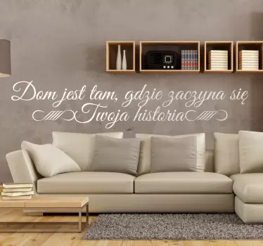 Naklejka z napisem Twoja historia - TenStickers