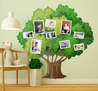 Naklejka na ścianę dla dzieci Drzewo genealogiczne - TenStickers