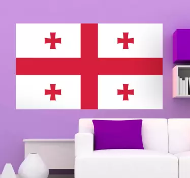 Naklejka na ścianę miejsca flaga Gruzji - TenStickers