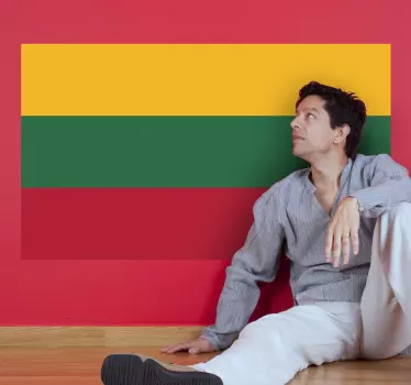 Naklejka na ścianę miejsca flaga Litwy - TenStickers