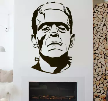 Naklejka na ścianę do sypialni frankenstein halloween - TenStickers