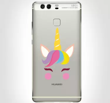 Naklejka na telefon Huawei Jednorożec - TenStickers