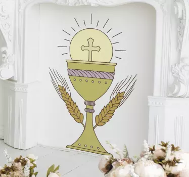 Naklejka Kumunia Święte Kielich komunijny - TenStickers