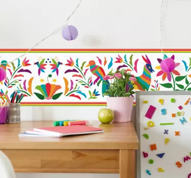Naklejka na ścianę dla dzieci Kolorowe ornamenty - TenStickers