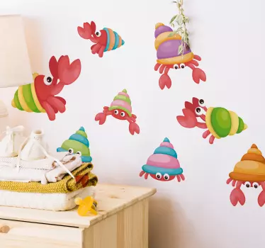 Naklejka na ścianę dla dzieci Morskie zwierzątka - TenStickers
