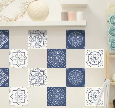 Naklejka płytki Ornamentowe kafelki - TenStickers