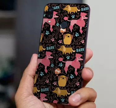 Naklejka na telefon Huawei psy case huawei - TenStickers