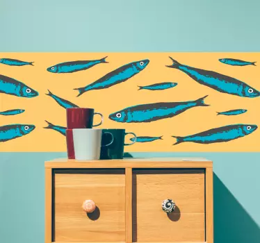 Naklejka z rysunkiem ryby zwierzęta - TenStickers