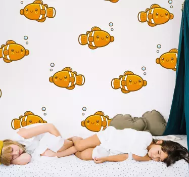 Naklejka na ścianę dla dzieci rybka nemo ryby - TenStickers