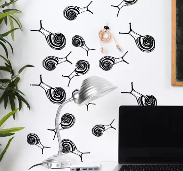 Naklejka na ścianę insekty Ślimaki - TenStickers