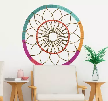 Naklejka na ścianę do sypialni Styl Boho - TenStickers