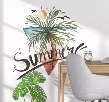 Naklejka na ścianę drzewo Summer Palma - TenStickers