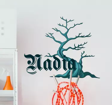Naklejka na ścianę dla dzieci upiorne drzewo halloween - TenStickers