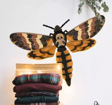 Naklejka na ścianę insekty Wzorzysta ćma - TenStickers