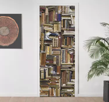 Naklejka na ścianę do sypialni Książki i biblioteka - TenStickers