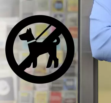 Naklejka na witrynę sklepową zakaz - TenStickers