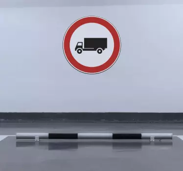 Naklejka Zakaz wjazdu ciężarówek - TenStickers