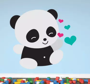 Naklejka zakochana panda - TenStickers