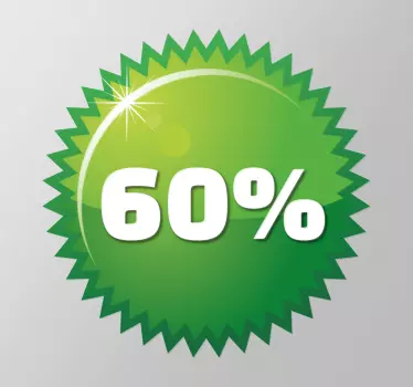 Naklejka zielone kółko oferta - TenStickers