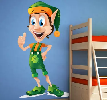 Naklejka zielony elf - TenStickers