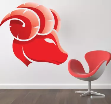 Naklejka znak astrologiczny baran - TenStickers
