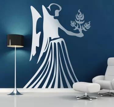 Naklejka znak astrologiczny panna - TenStickers