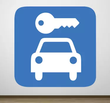 Naklejka znak informacyjny garaż - TenStickers